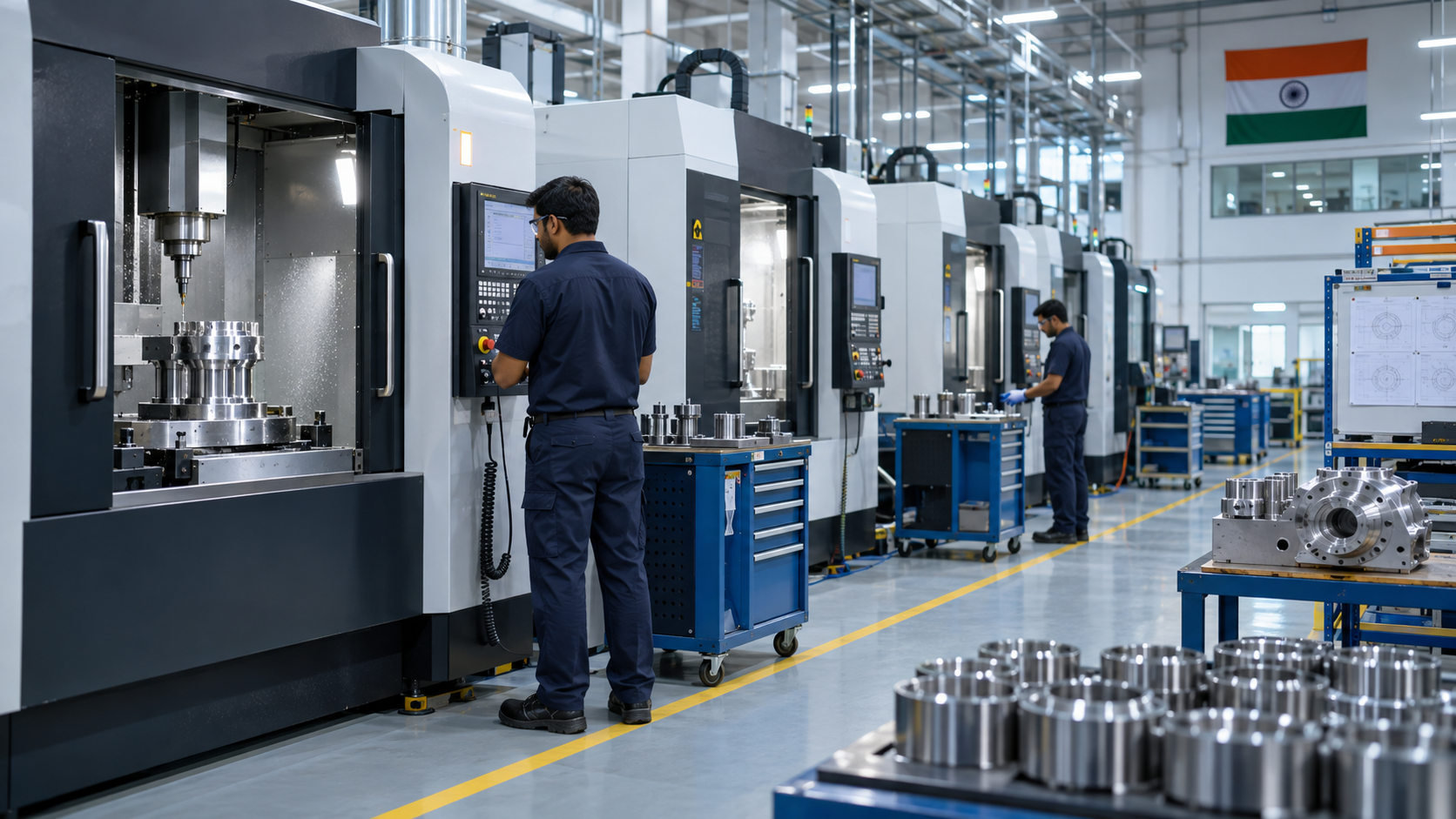 Representative view of a modern precision manufacturing facility